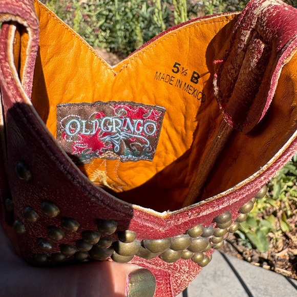 Old Gringo Red Studded Boots - Picture 12 of 16